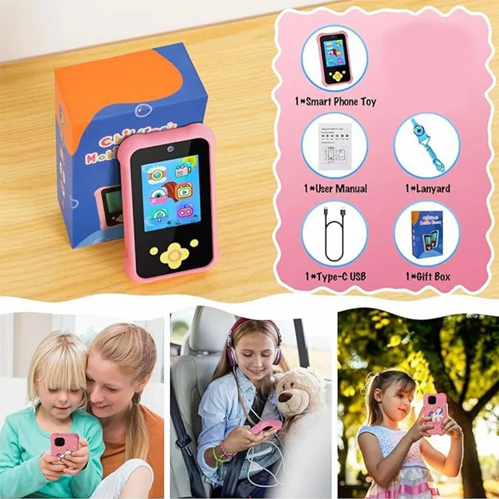 S2 2.4-Inch HD Smart Children Camera Phone Toy Support Camera, Video