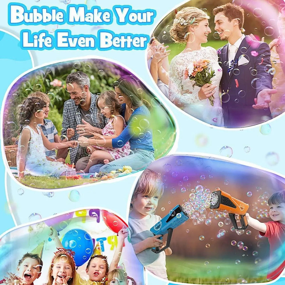 5474-1 36Pcs / Box Electric Bubble Gun Hand-held Soap Bubbles Generator Kids Toy with Light