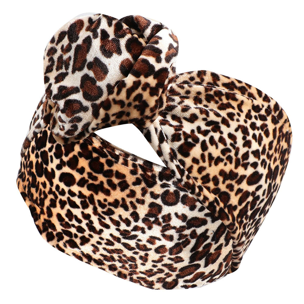 FD066 Wire Headband Adjustable Pattern Print Wired Hair Tie Head Scarf