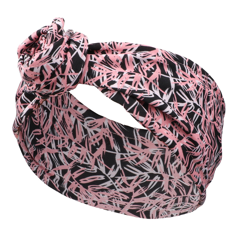 FD066 Wire Headband Adjustable Pattern Print Wired Hair Tie Head Scarf