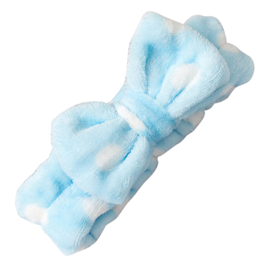SFD001 Coral Fleece Women Sports Headband Cute Bowknot Face Washing Hairband