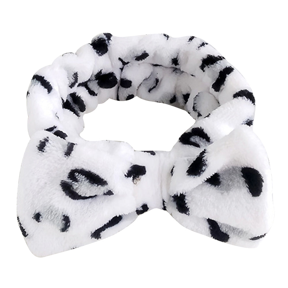 SFD001 Coral Fleece Women Sports Headband Cute Bowknot Face Washing Hairband