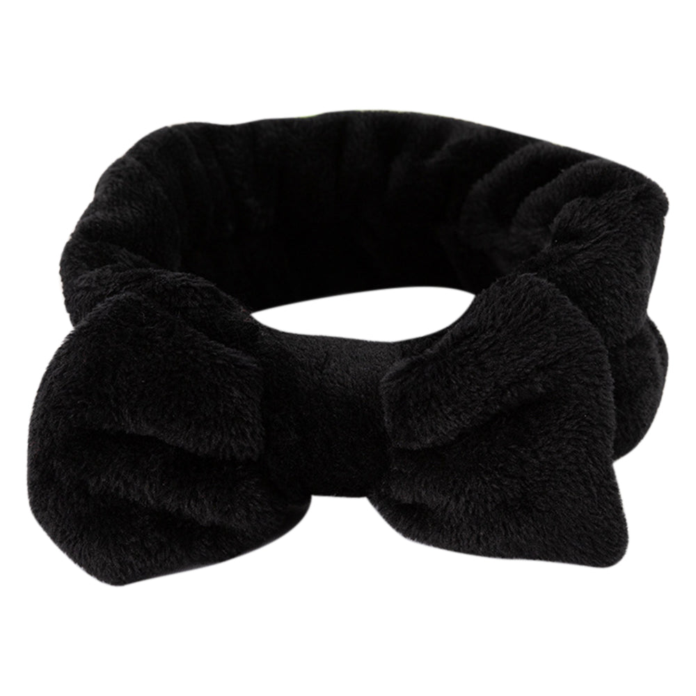 SFD001 Coral Fleece Women Sports Headband Cute Bowknot Face Washing Hairband
