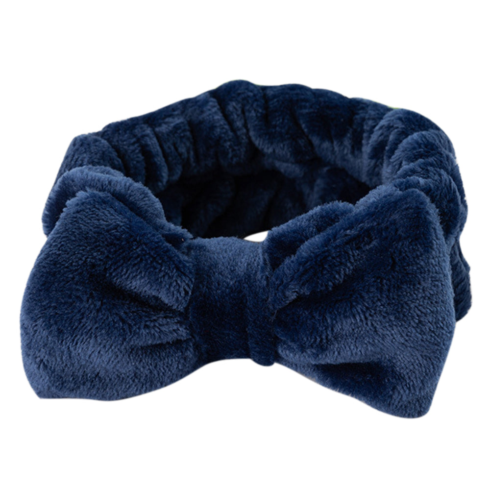 SFD001 Coral Fleece Women Sports Headband Cute Bowknot Face Washing Hairband