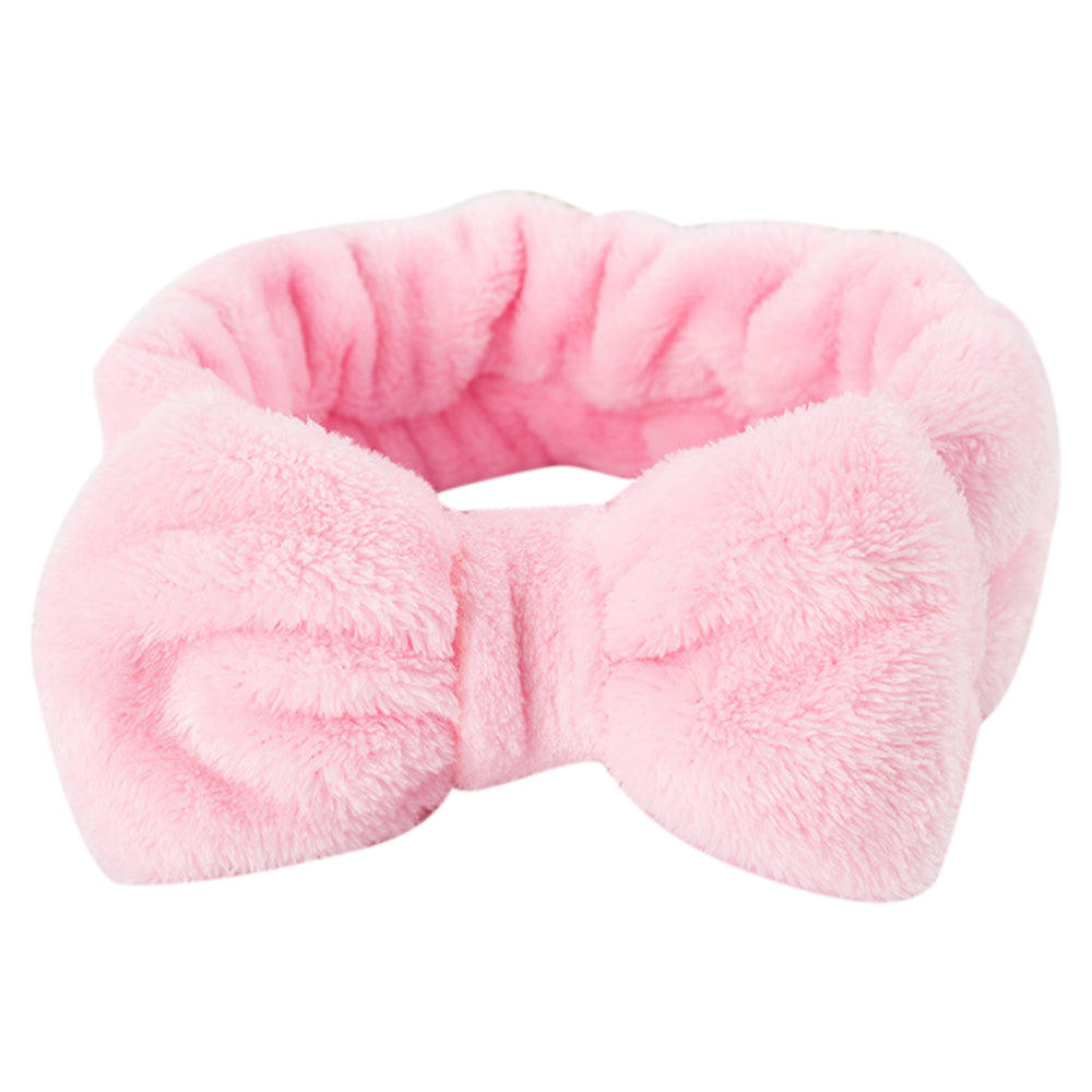 SFD001 Coral Fleece Women Sports Headband Cute Bowknot Face Washing Hairband