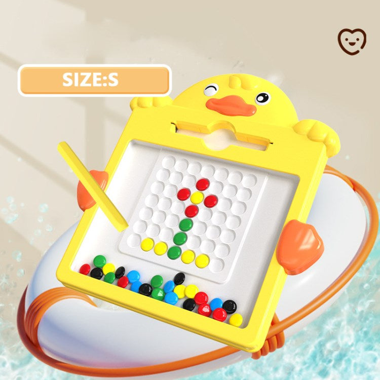 Cartoon Duck Magnetic Drawing Board Magnetic Dot Art Doodle Board for Boys Girls