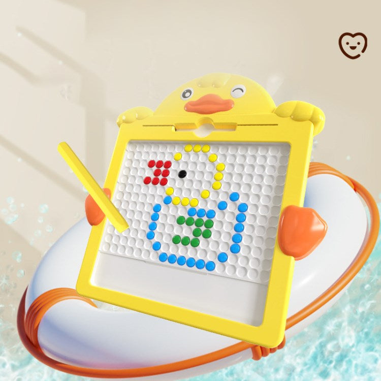 Cartoon Duck Magnetic Drawing Board Magnetic Dot Art Doodle Board for Boys Girls
