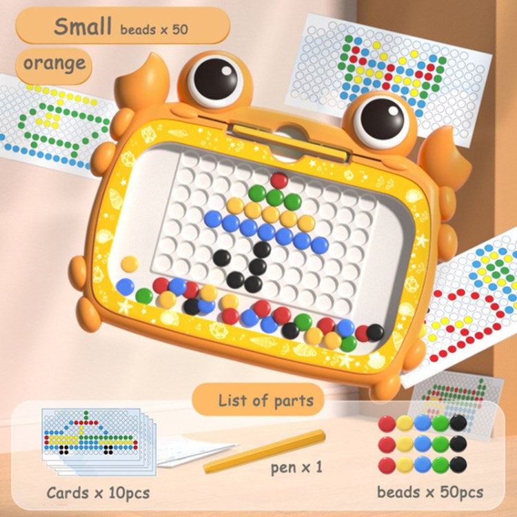 Magnetic Drawing Board Cartoon Crab Magnetic Dots Art Drawing Board Educational Toy