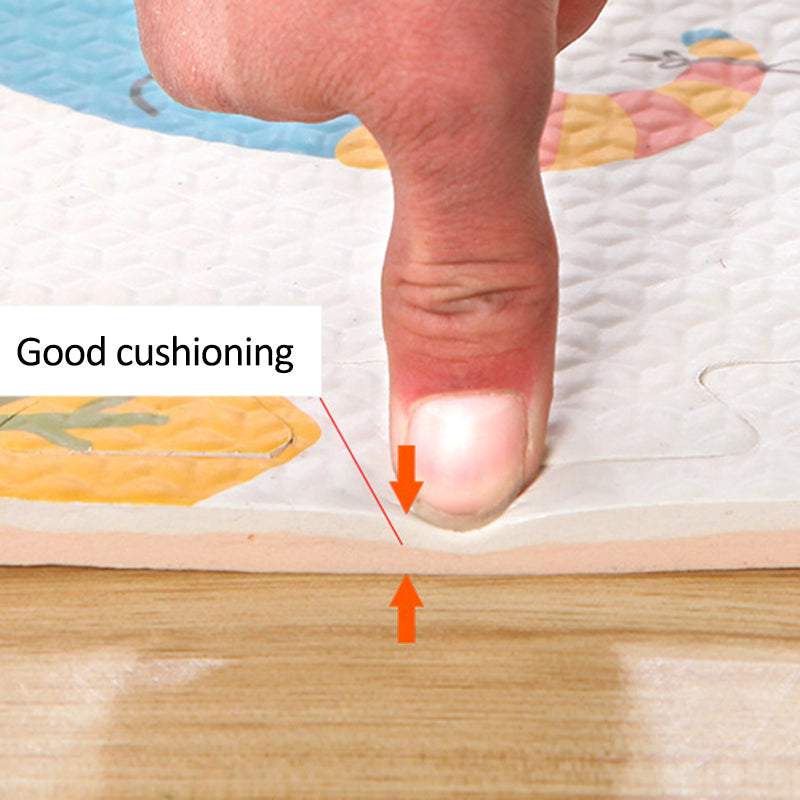4Pcs 60*60*1.0cm Cartoon Animal Children Playmat EVA Floor Mat Non-slip Soft Foam Puzzle Climbing Carpet