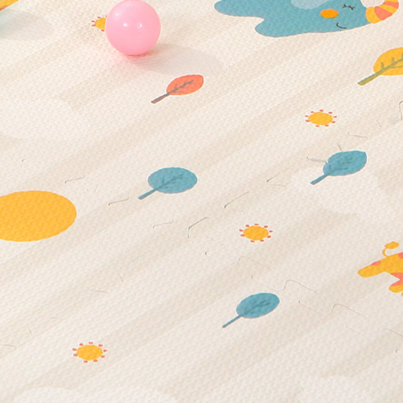 4Pcs 60*60*1.0cm Cartoon Animal Children Playmat EVA Floor Mat Non-slip Soft Foam Puzzle Climbing Carpet
