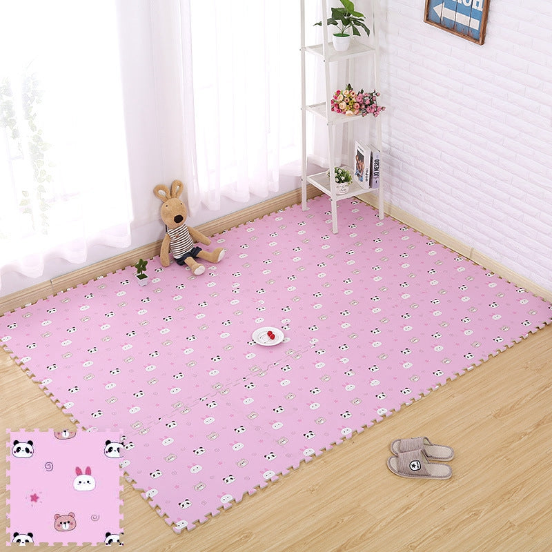 16Pcs 30x30x1.2cm Soft Foam Puzzle Rug Cartoon Animal Children Crawling Mat Non-slip EVA Gym Floor Mat