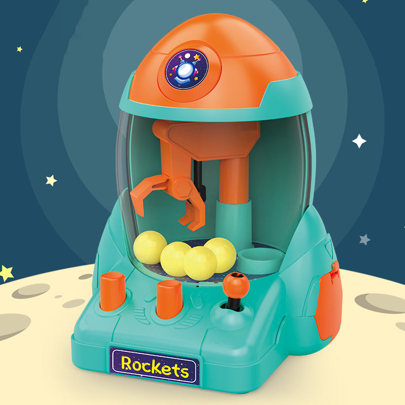 Børn Mini Space Rocket Catch Ball Machine Legetøj Desktop Ball Catching Game Machine