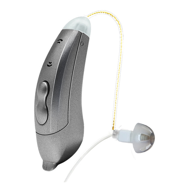 V885P Left Ear Elderly Deaf People Hearing Aid RIC Seniors Self-Adaptive Feedback System Digital Sound Amplifier Headset