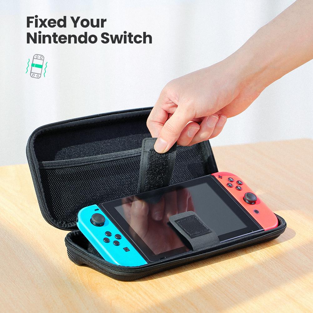 UGREEN Nylon Storage Bag for Nintendo Switch Hard Shell Portable Zipper Case