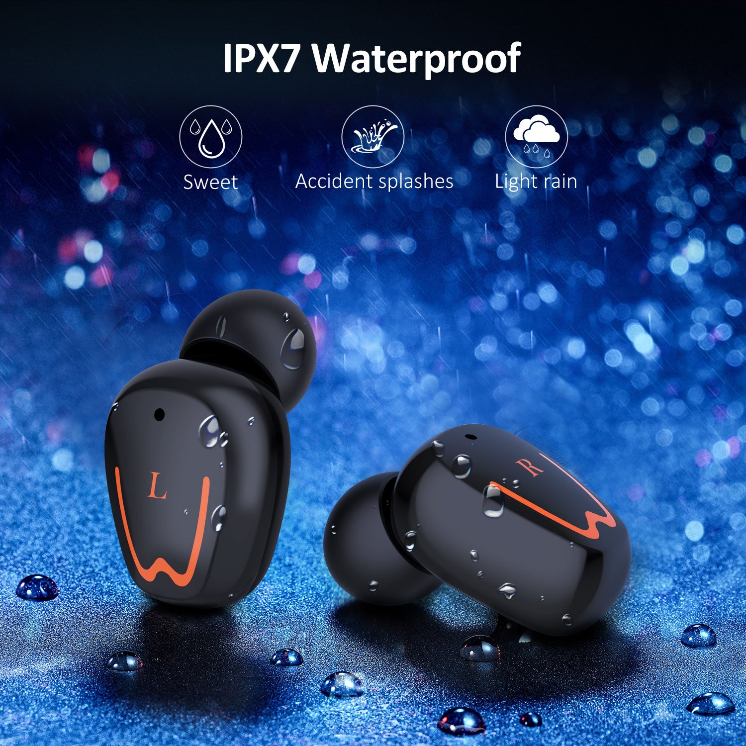 TWS Touch Control Rotating Open Noise Reduction Wireless Bluetooth Headset with Charging Bin