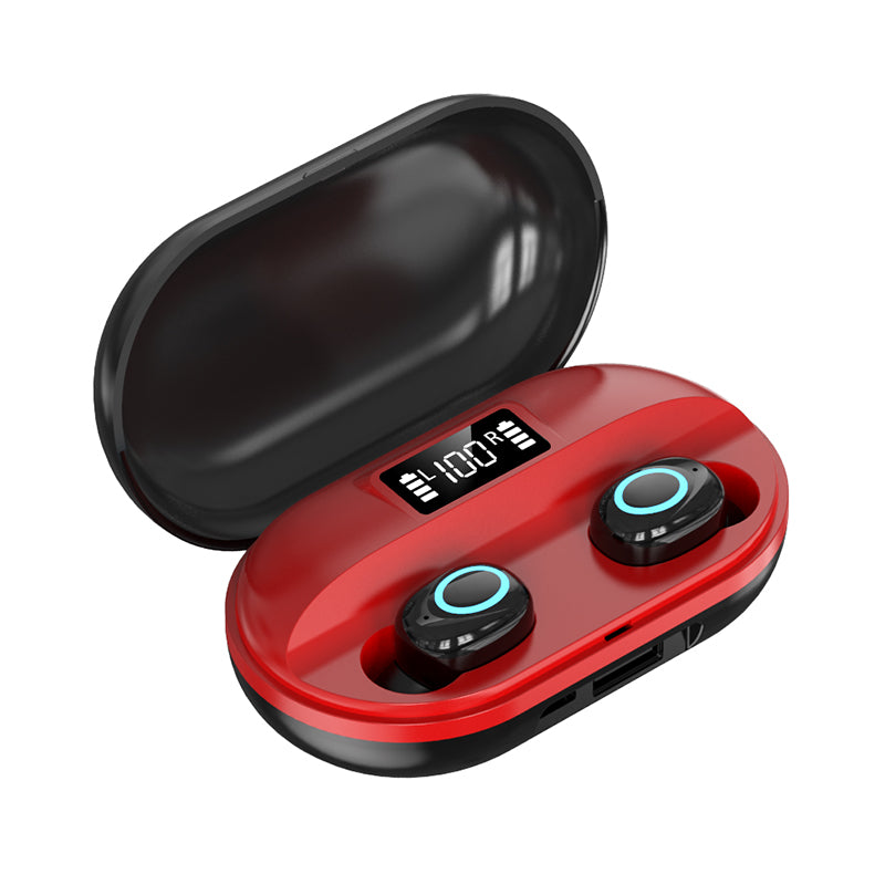 A41 TWS Bluetooth 5.0 Stereo sportovní sluchátka s digitálním displejem Bezdrátová sluchátka Mini sluchátka do uší