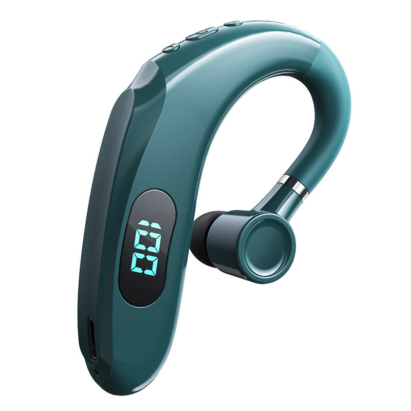 Q20 Wireless Bluetooth Headphones with LED Digital Display Single Ear Hook Earphones