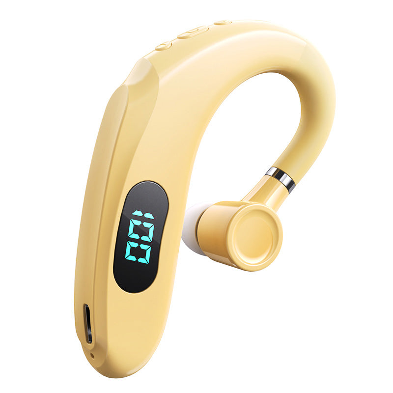 Q20 Wireless Bluetooth Headphones with LED Digital Display Single Ear Hook Earphones