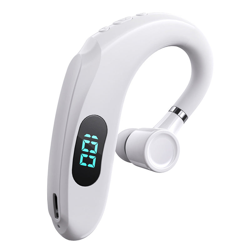 Q20 Wireless Bluetooth Headphones with LED Digital Display Single Ear Hook Earphones