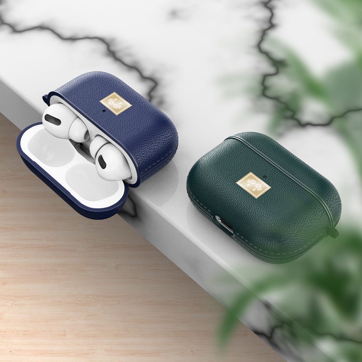 Ochranné pouzdro Litchi Texture Soft TPU pro Apple AirPods Pro