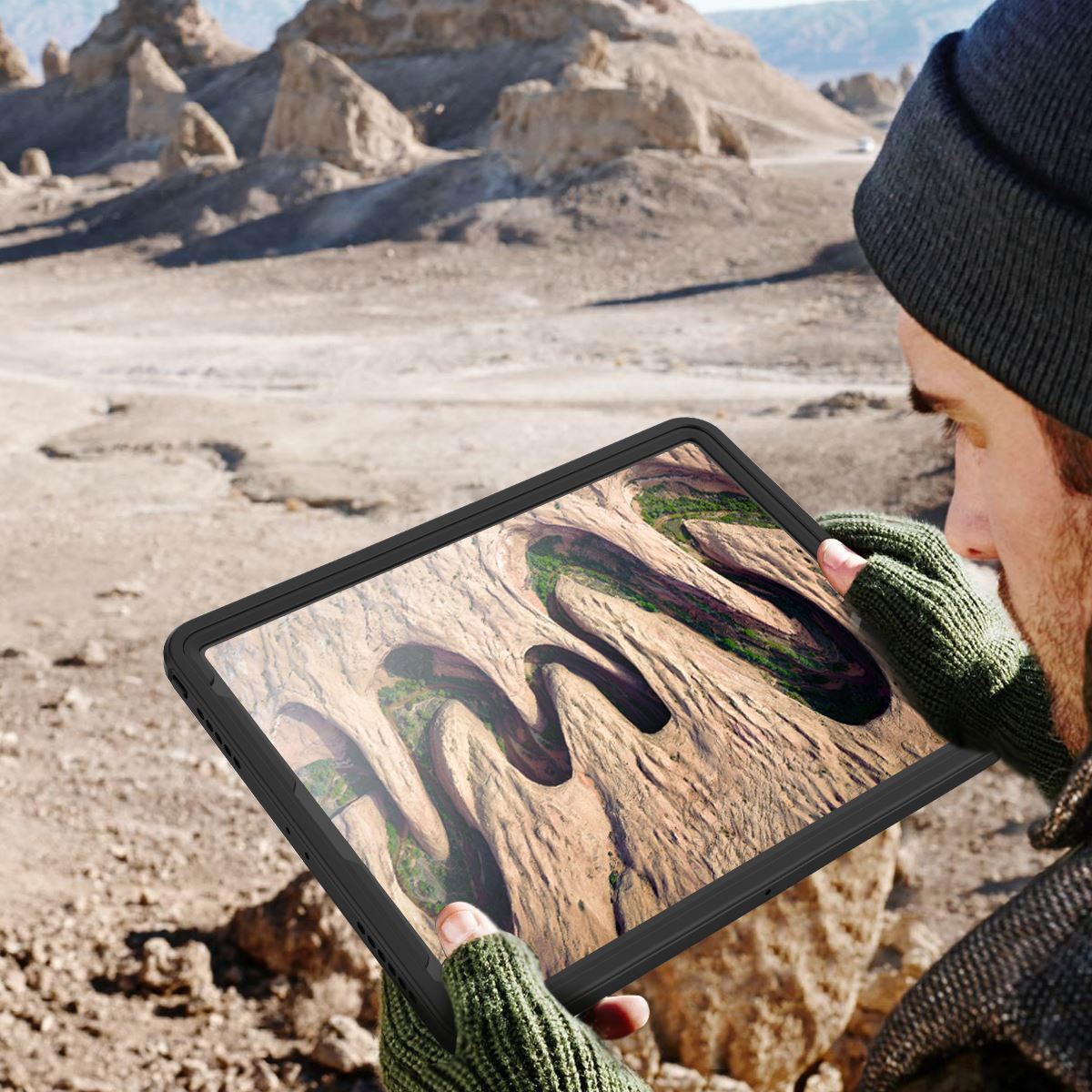 IP68 Waterproof Drop-proof Dust-proof Tablet Protective Cover for iPad Pro 12.9-inch (2018)