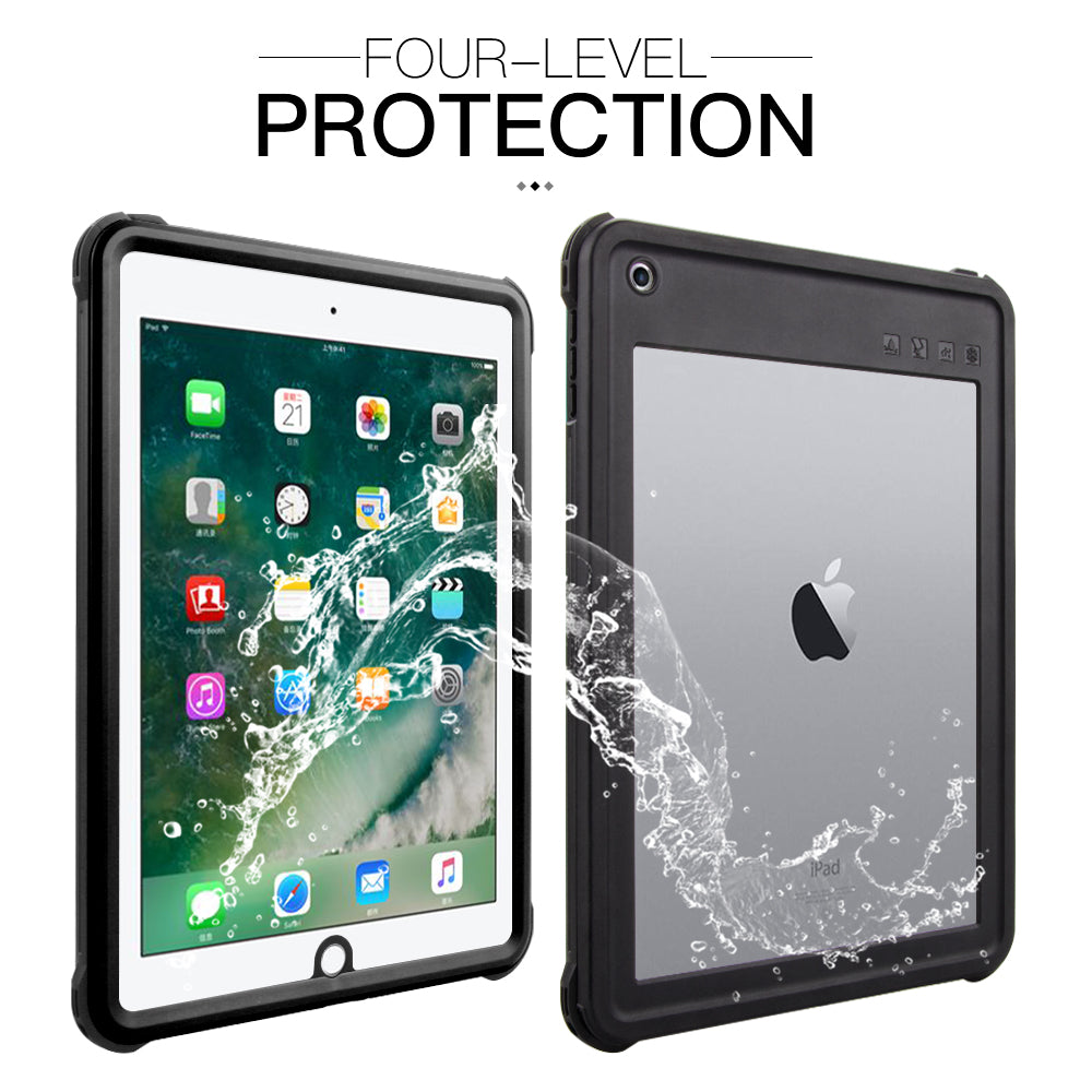 IP68 Waterproof Drop-proof Dust-proof Tablet Cover for iPad Air (2013) iPad 9.7-inch (2018) A1893 A1954 (2017) A1822