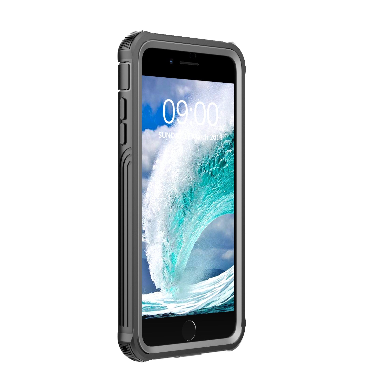 All-wrapped Anti-drop PC Cell Phone Case Built-in PET Screen Film for iPhone 8 Plus 7 Plus 6s Plus 6 Plus