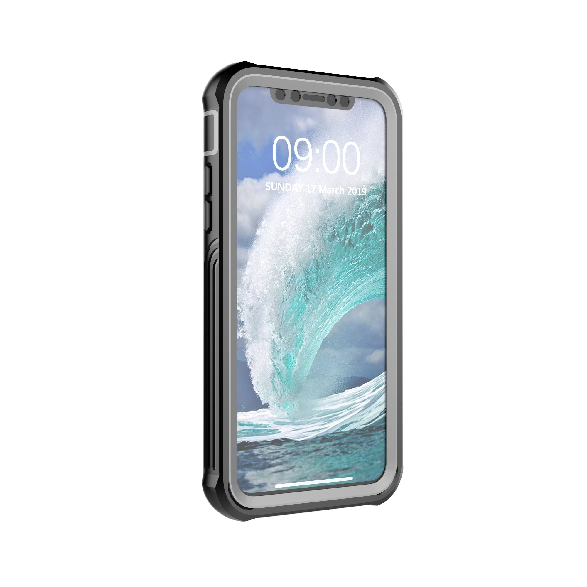 Full Body Protection Hard PC Protection Shell Built-in PET Screen Film for iPhone XS X