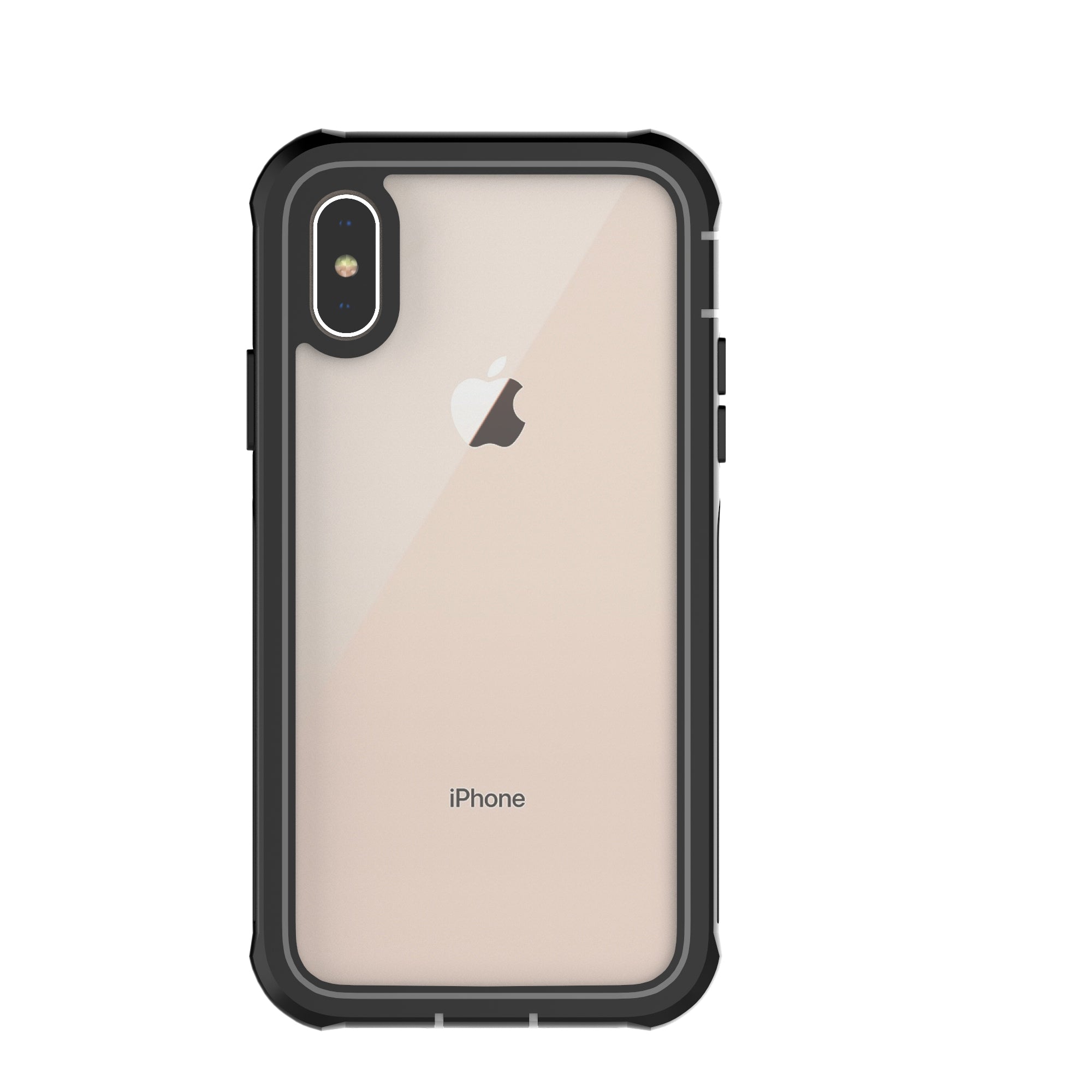 Full Body Protection Hard PC Protection Shell Built-in PET Screen Film for iPhone XS X