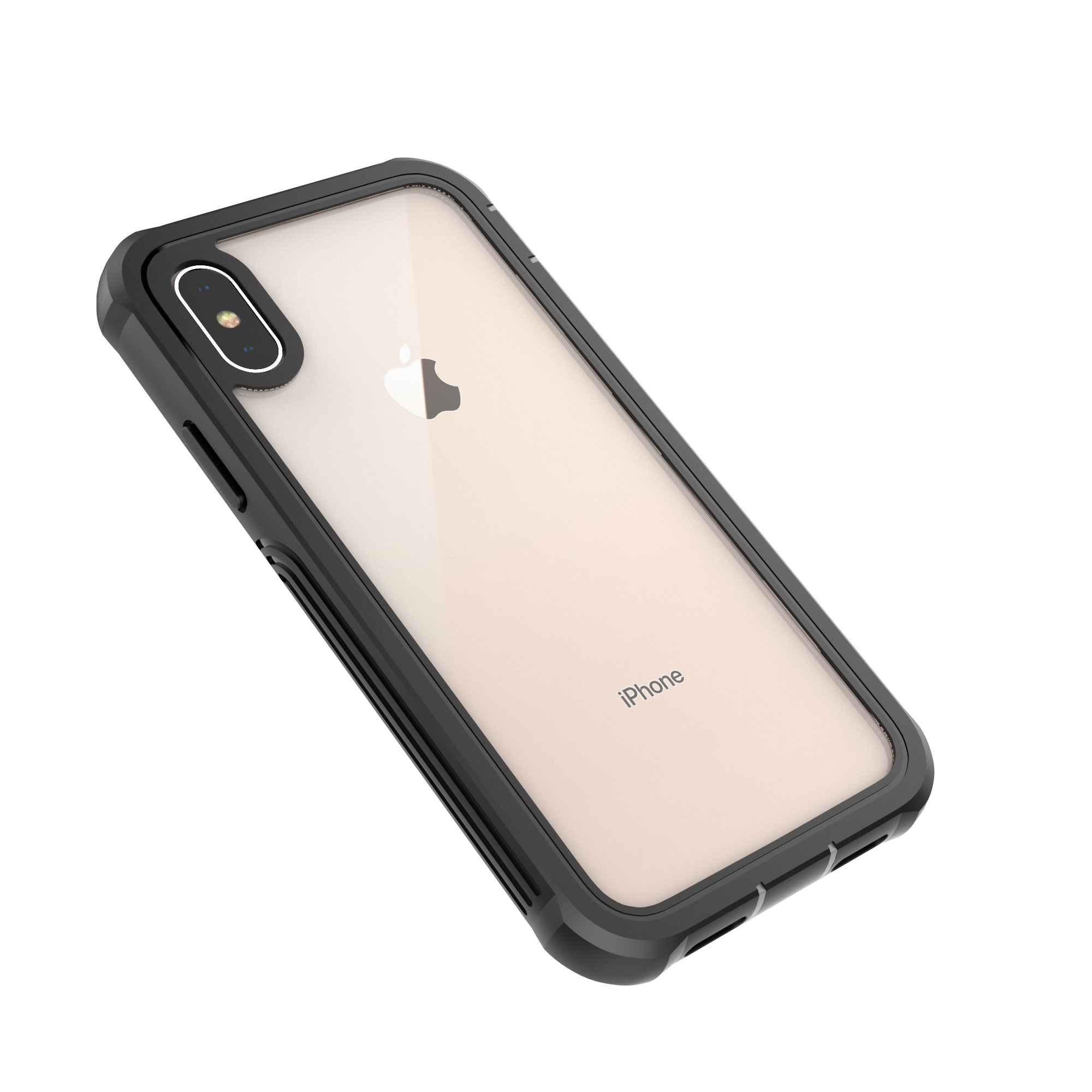 Full Body Protection Hard PC Protection Shell Built-in PET Screen Film for iPhone XS X