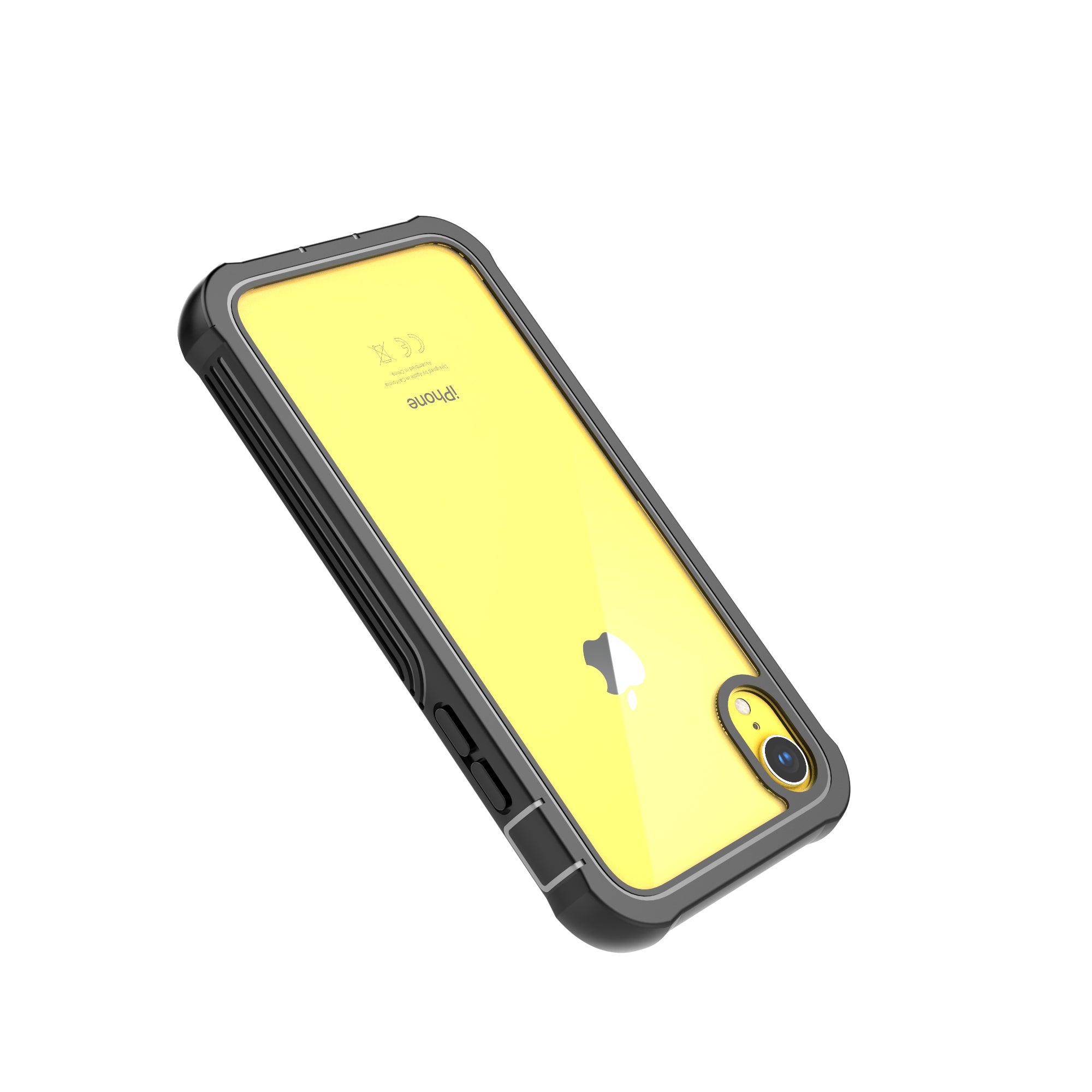 Shockproof All-inclusive PC Case Accessory Built-in PET Screen Film for iPhone XR 6.1 inch