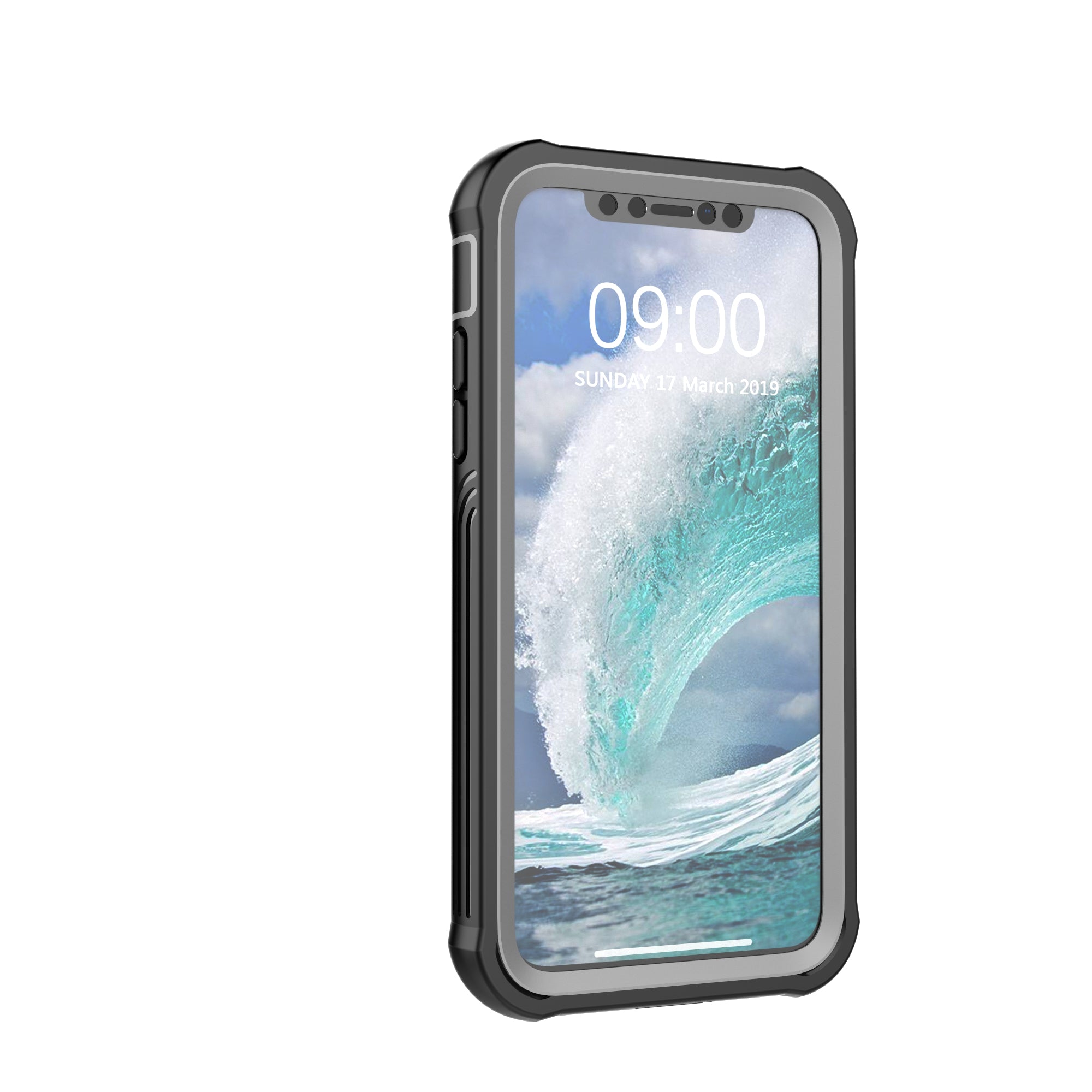 Shockproof All-inclusive PC Case Accessory Built-in PET Screen Film for iPhone XR 6.1 inch