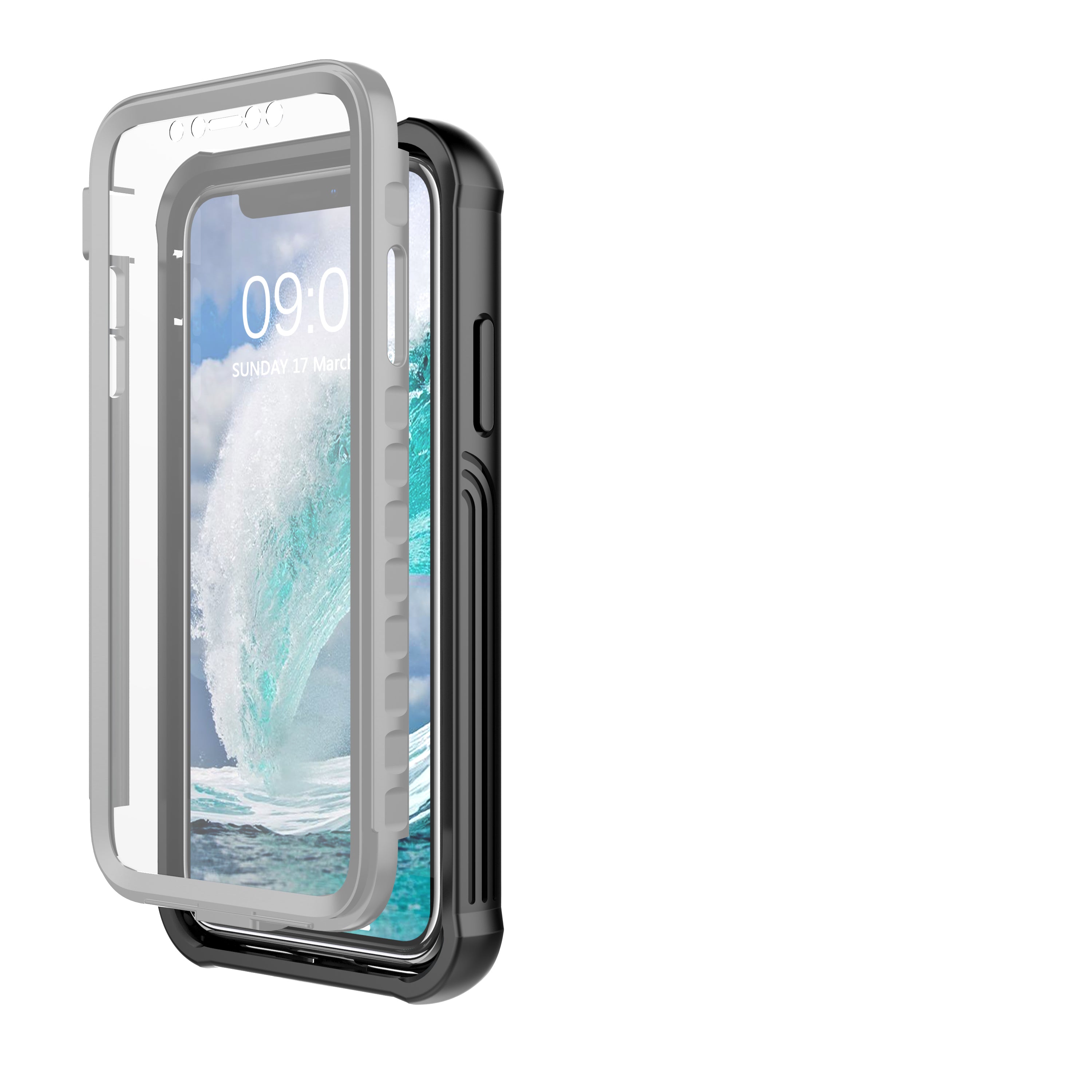 Anti-drop Full-body Protection Hard PC Cover Built-in PET Screen Film for iPhone 11 6.1 inch