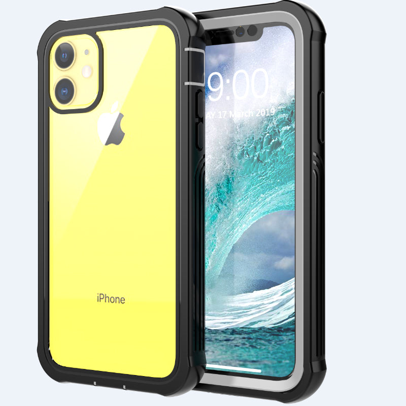 Anti-drop Full-body Protection Hard PC Cover Built-in PET Screen Film for iPhone 11 6.1 inch