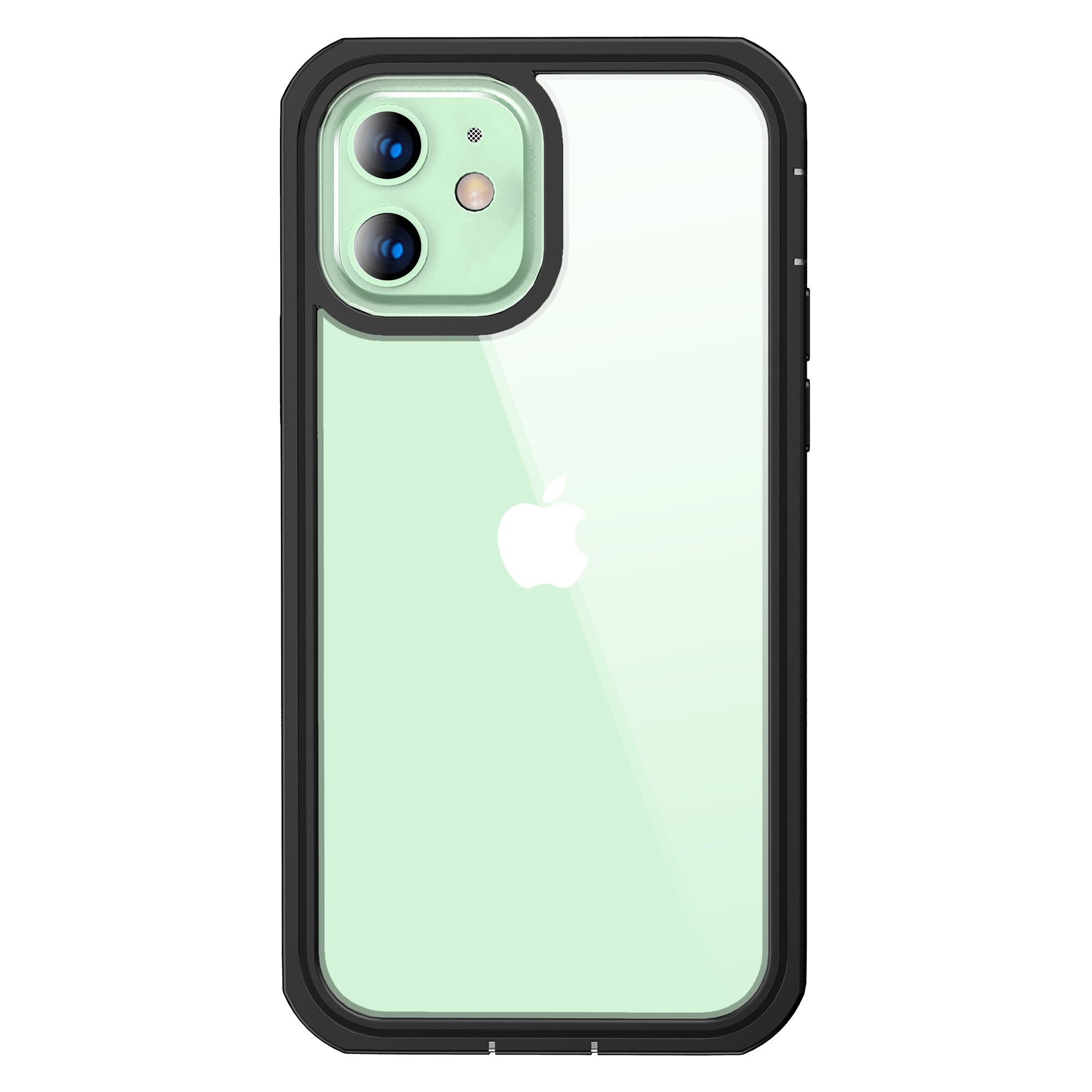 For iPhone 12 mini 5.4 inch Full Protection Anti-drop Hard PC Phone Case with Built-in PET Screen Film