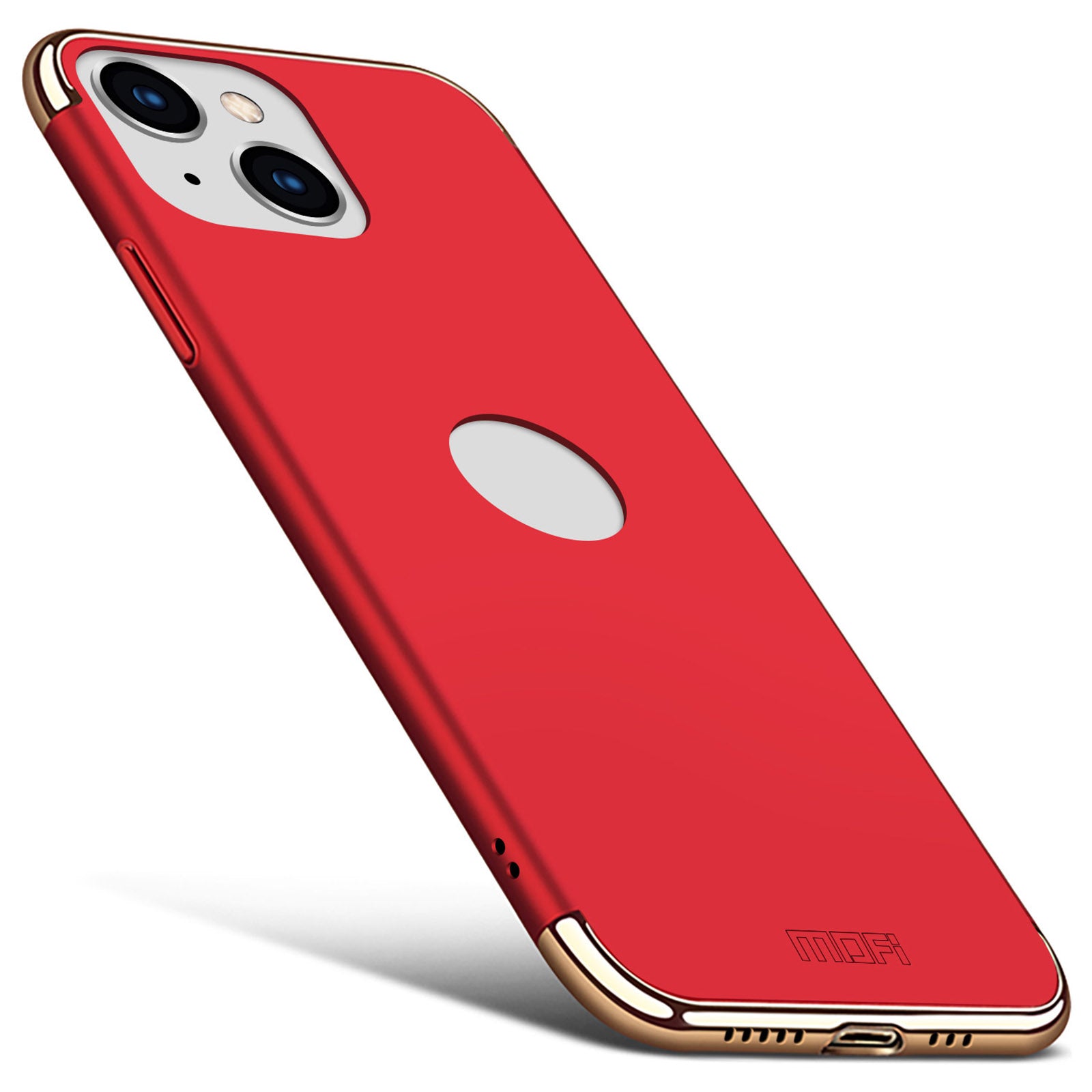 MOFI Guard Series Back Cover for iPhone 14 Detachable 3-in-1 Electroplating Hard PC Protective Case