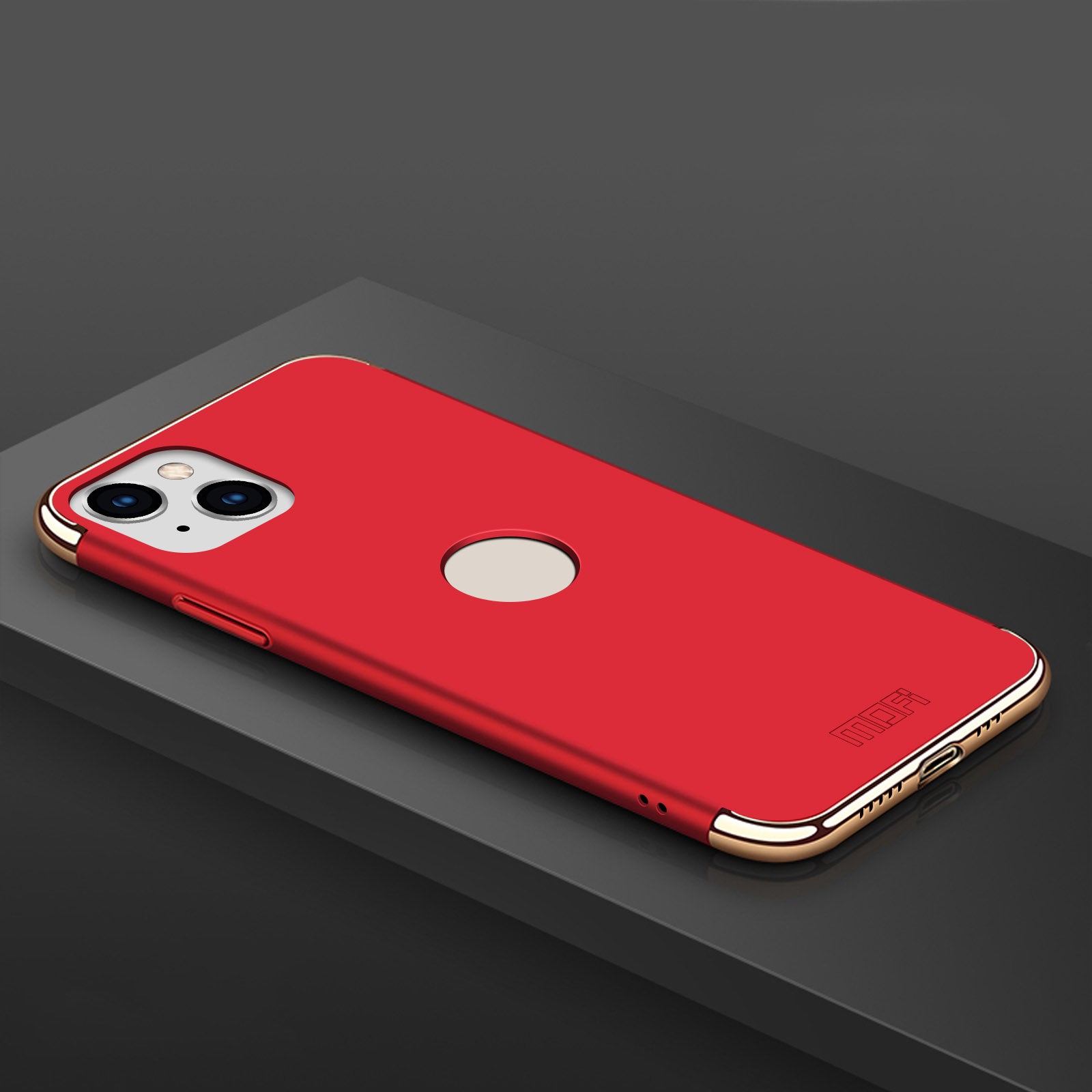 MOFI Guard Series Back Cover for iPhone 14 Detachable 3-in-1 Electroplating Hard PC Protective Case