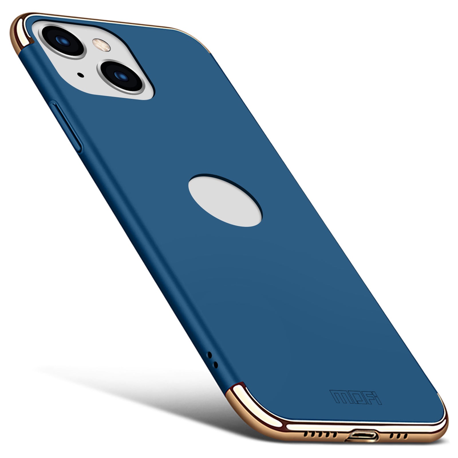 MOFI Guard Series Back Cover for iPhone 14 Detachable 3-in-1 Electroplating Hard PC Protective Case