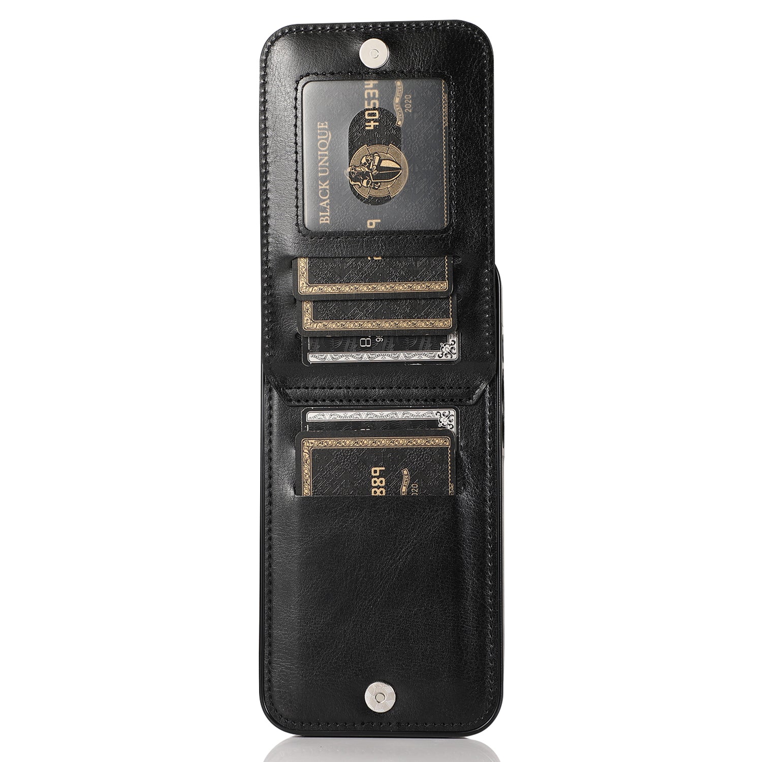 Phone Kickstand Case for iPhone 14 Plus Card Holder PU Leather + TPU Phone Cover