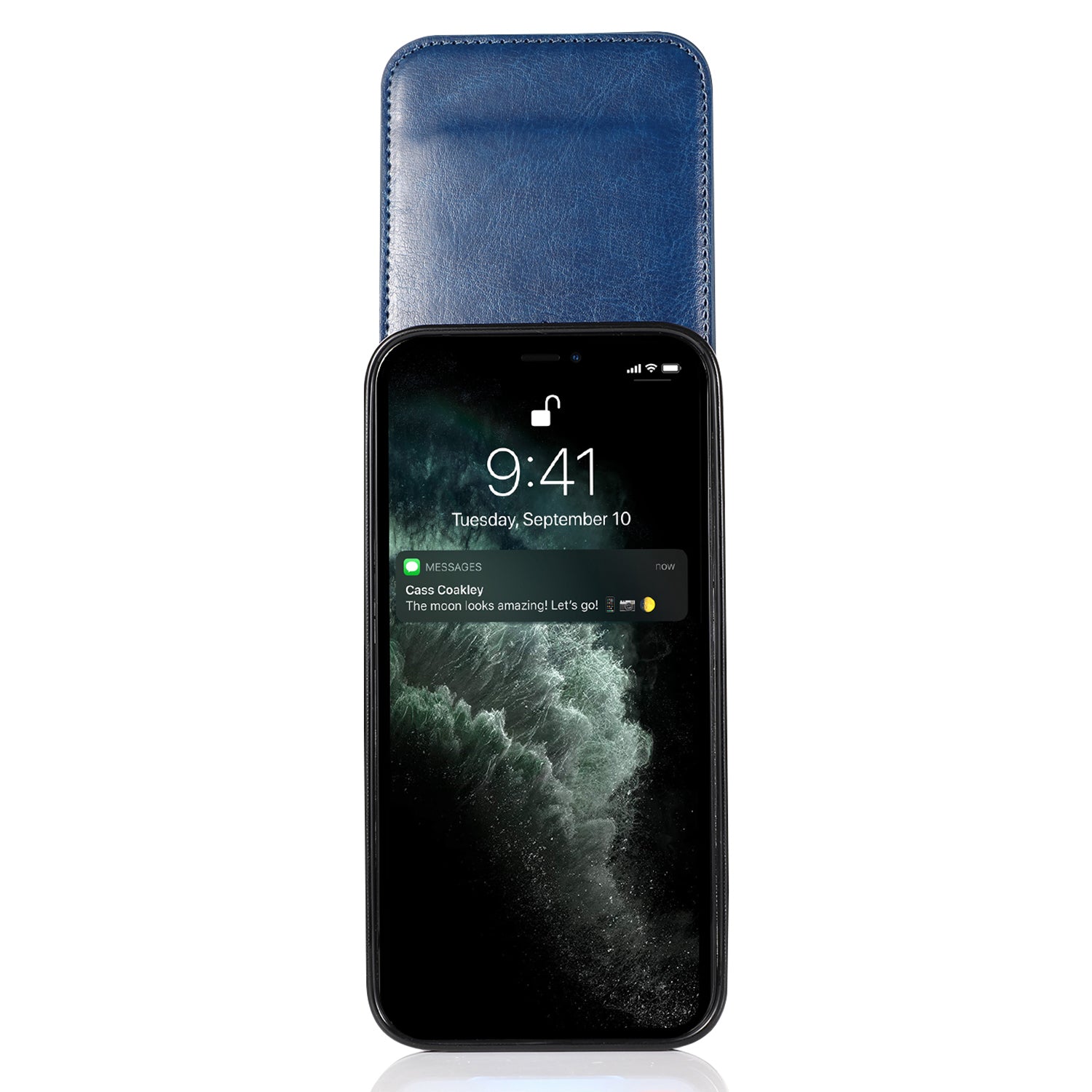 For iPhone 13 14 Card Holder PU Leather Coated TPU Phone Case Kickstand Smartphone Cover