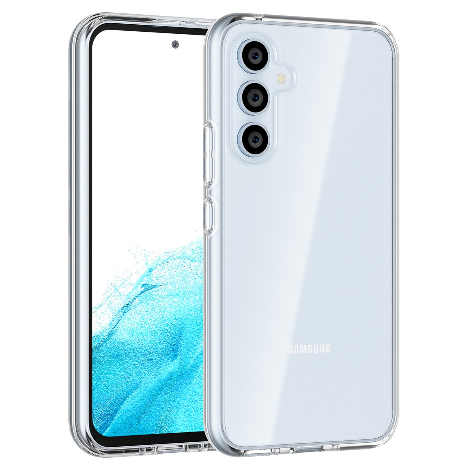 Pro Samsung Galaxy A54 5G průhledné pouzdro na telefon Hybrid Hard PC Soft TPU ochranný kryt proti poškrábání