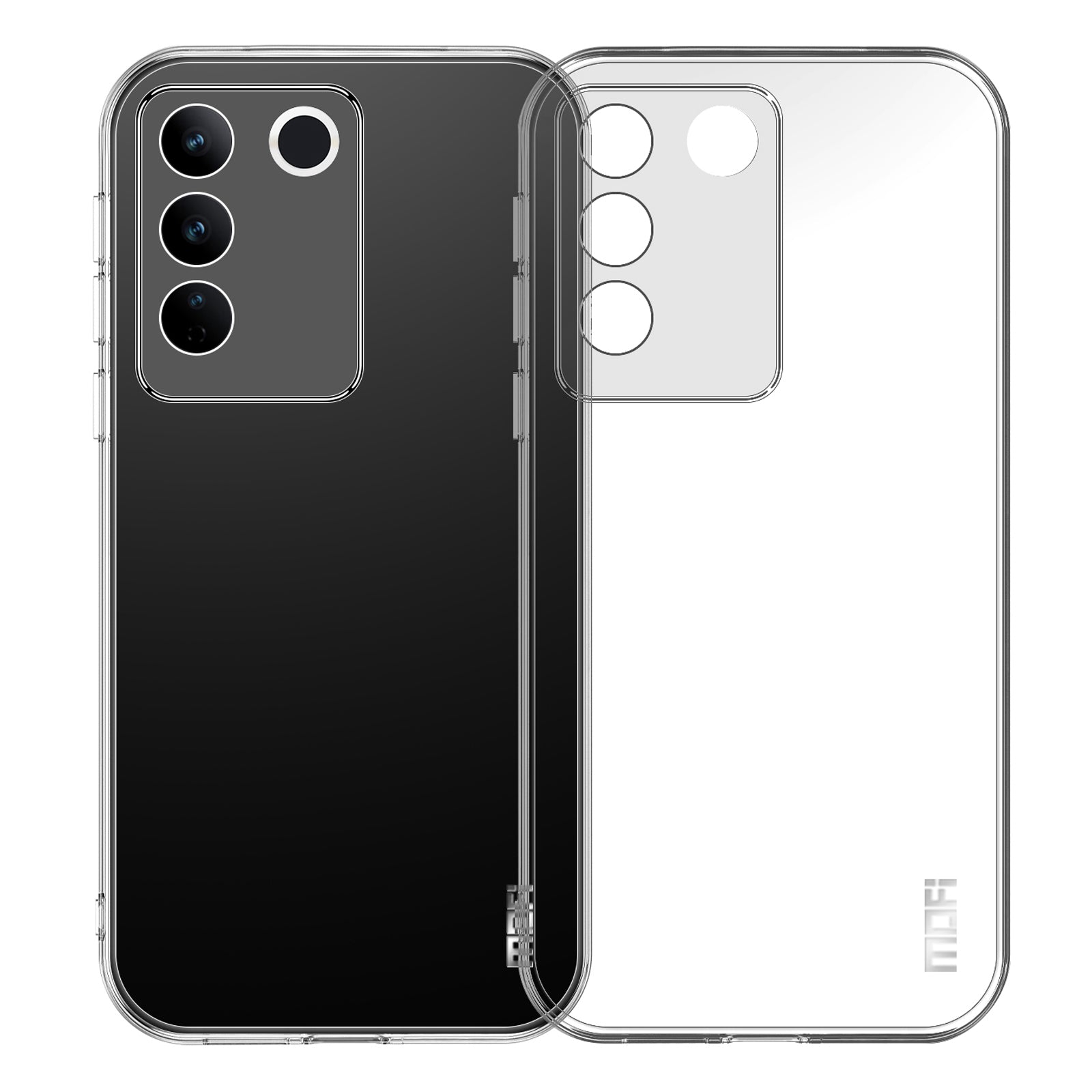MOFI for vivo S16/S16 Pro Transparent Cell Phone Case Anti-drop Protection Soft TPU Cover