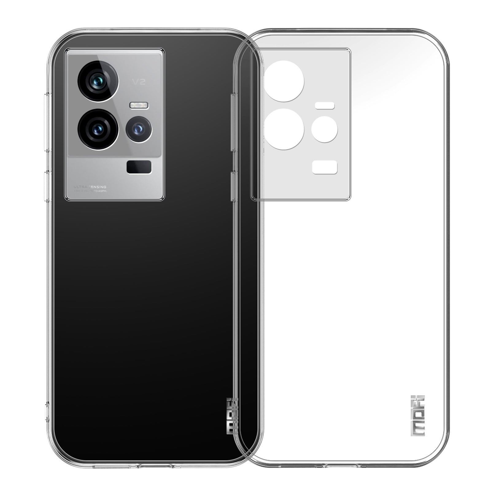 MOFI Phone Case for vivo iQOO 11 5G Drop-proof Transparent Protective Soft TPU Mobile Phone Cover