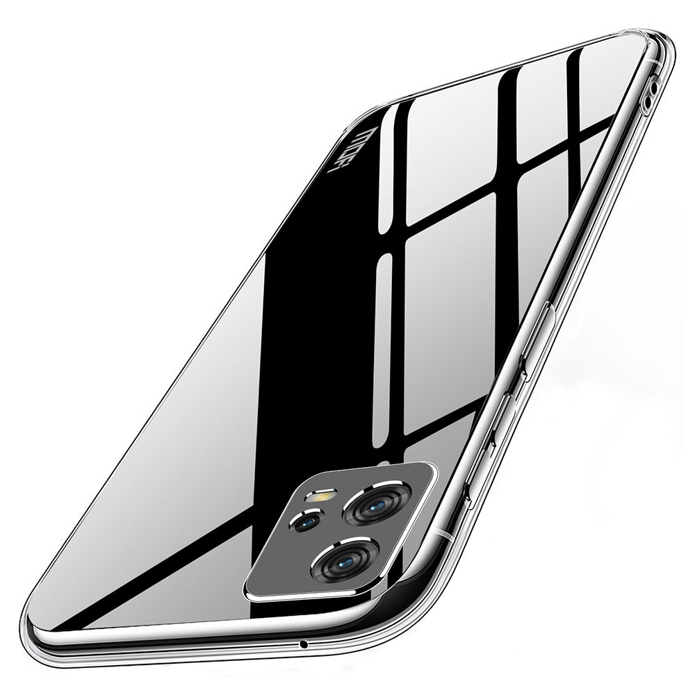 MOFI Transparent Soft TPU Phone Case for Motorola Moto G72 4G Anti-scratch Shockproof Mobile Phone Back Cover
