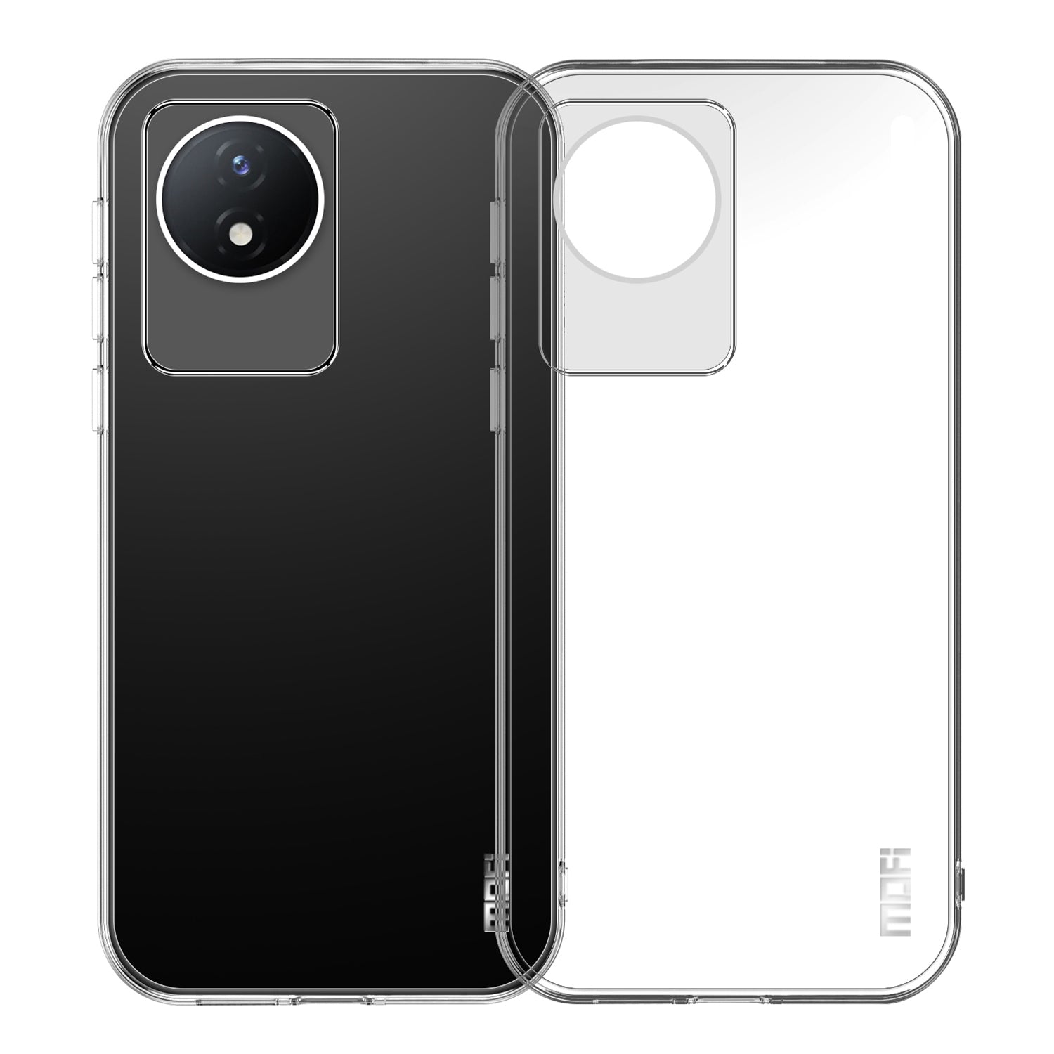 MOFI For vivo Y02 4G Soft TPU Phone Case Collision Resistant Transparent Phone Cover