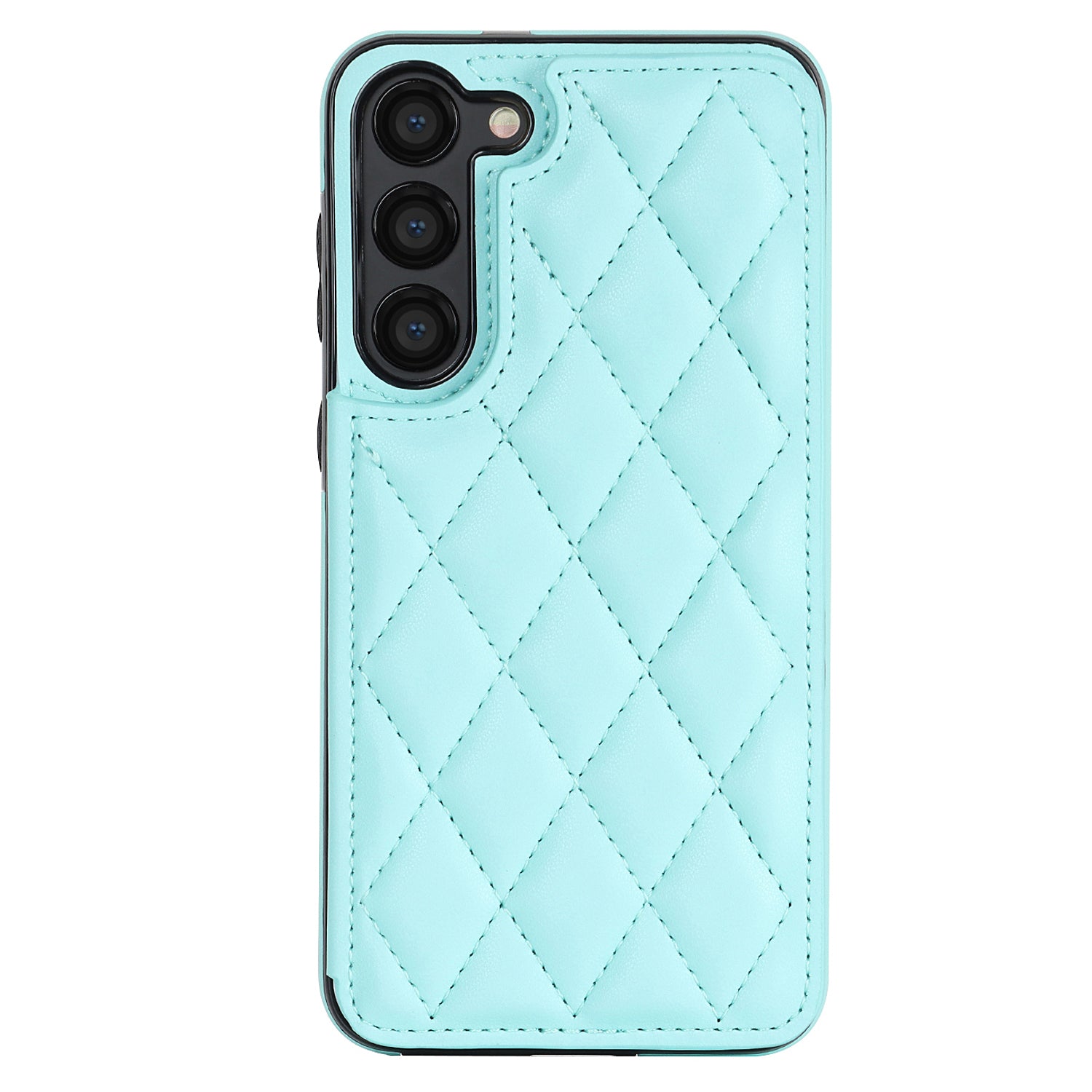 PU Leather TPU Phone Case for Samsung Galaxy S23 Kickstand Card Holder Magnetic Button Phone Cover