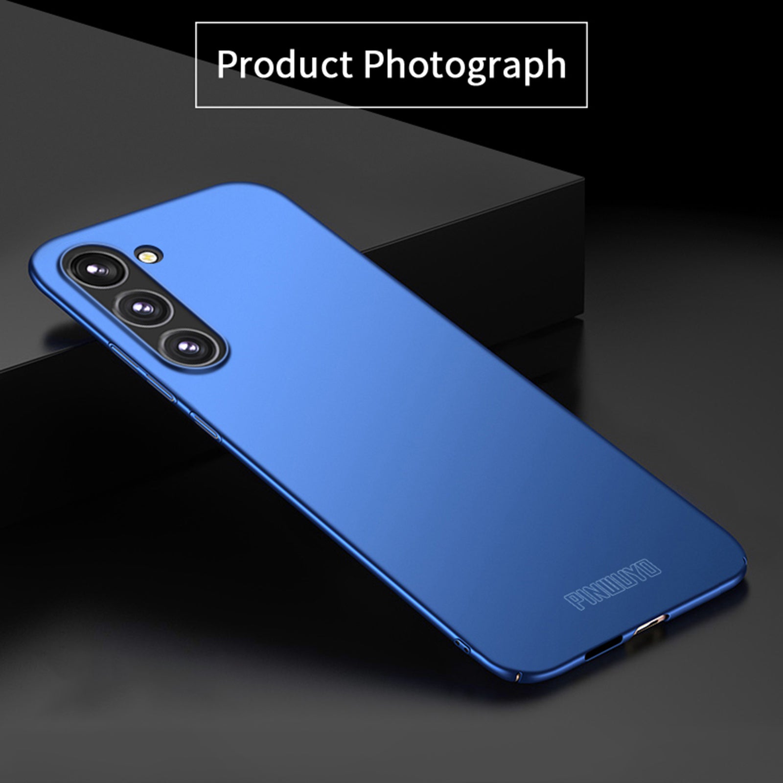 PINWUYO PC Series Phone Case for Samsung Galaxy S23 Matte Phone Cover with Magnetic Ring Holder