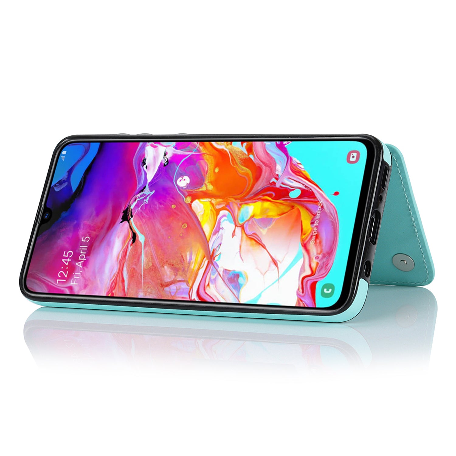 For Samsung Galaxy A50 / A50s / A30s Card Slots Phone Cover RFID Blocking PU Leather TPU Kickstand Case