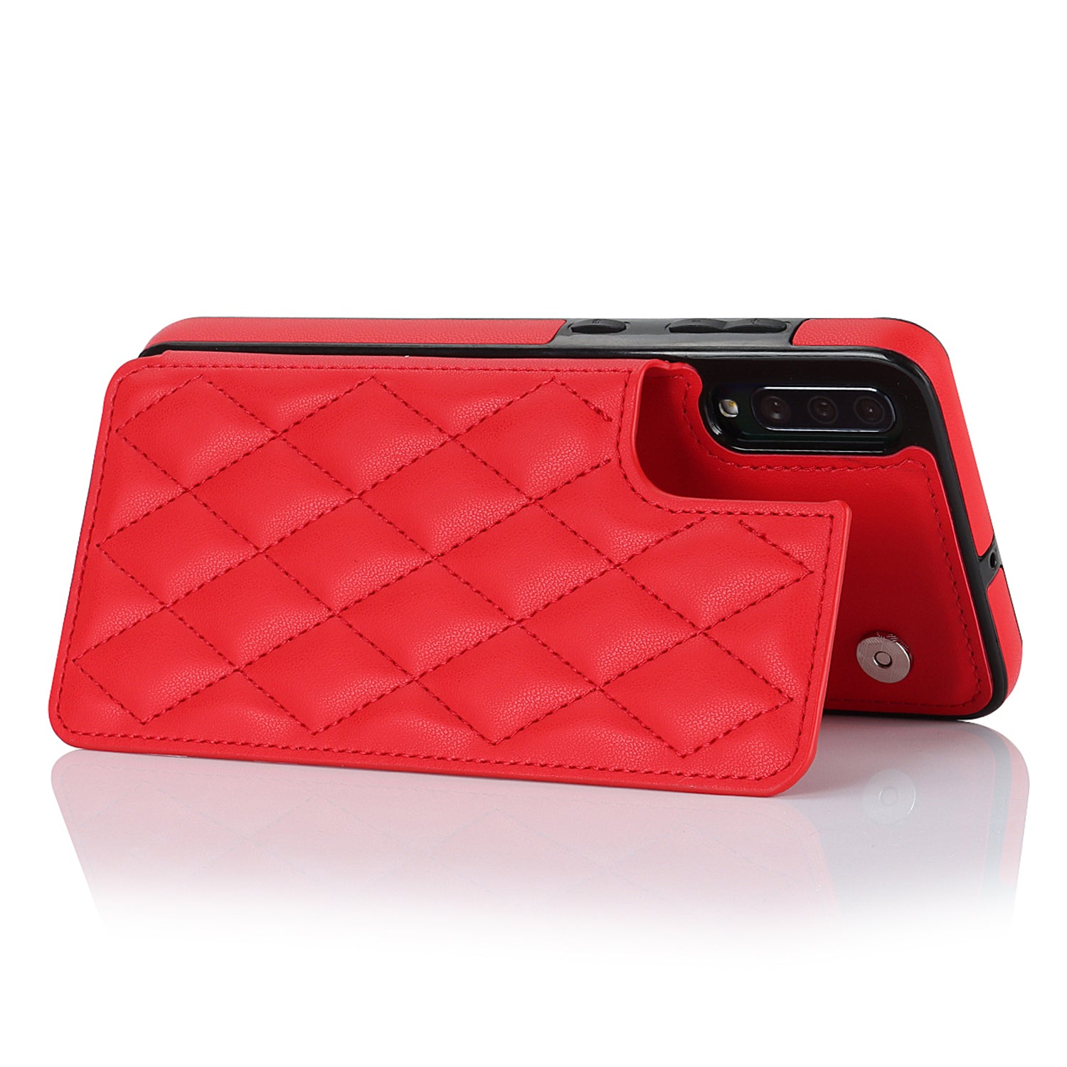 For Samsung Galaxy A50 / A50s / A30s Card Slots Phone Cover RFID Blocking PU Leather TPU Kickstand Case