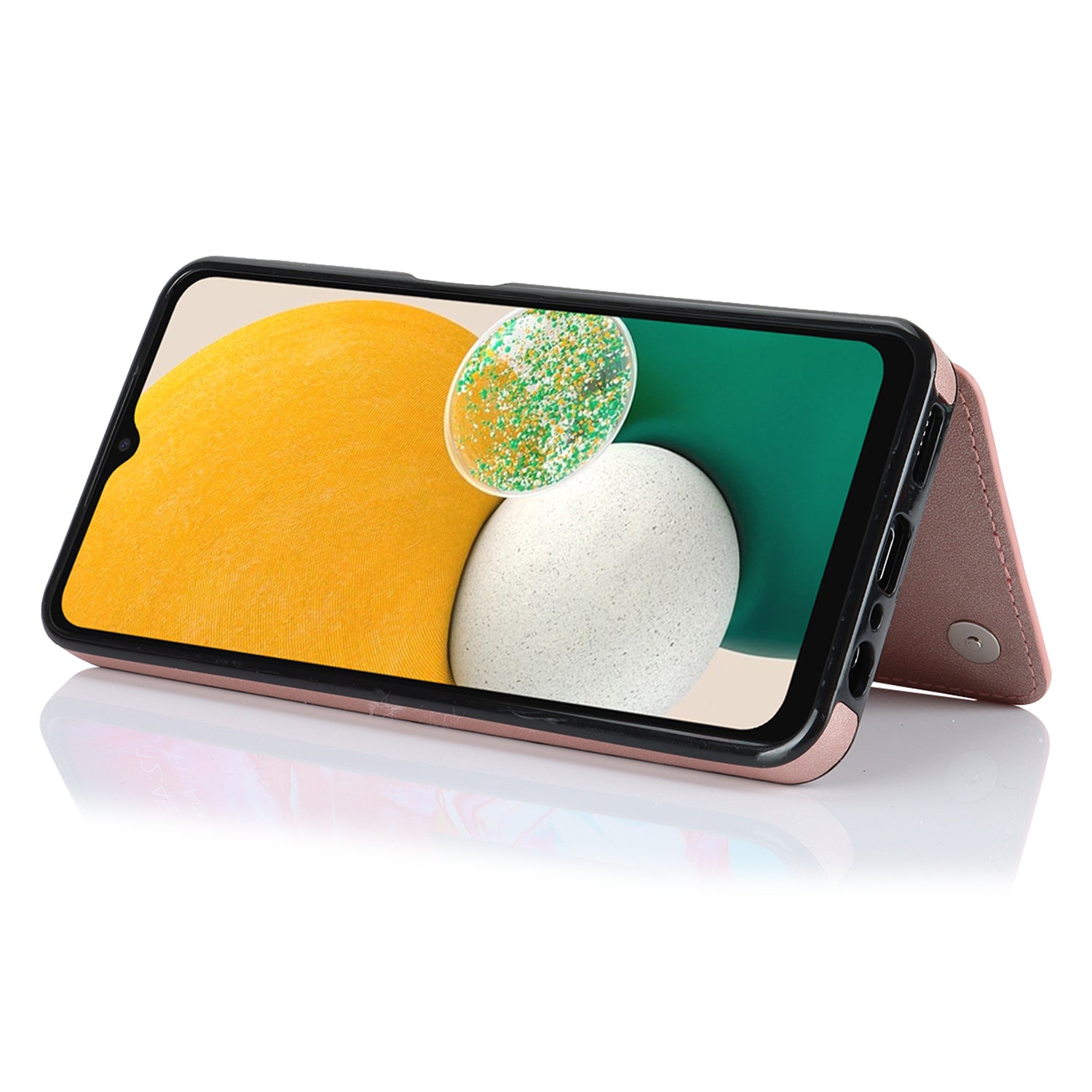 For Samsung Galaxy A13 5G / 4G Card Holder Phone Case RFID Blocking PU Leather TPU Kickstand Cover